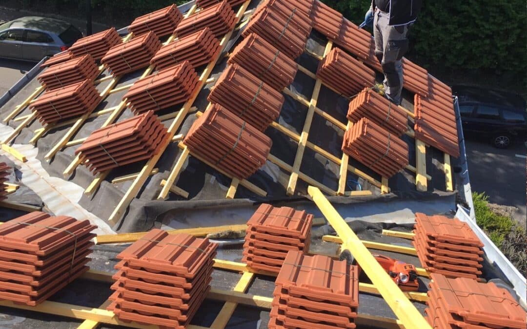 Rénovation de toiture – Clamart – Tuiles rouges